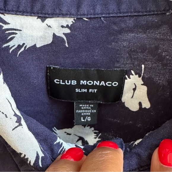 Club Monaco Floral Men's Shirt - Picture 2 of 3